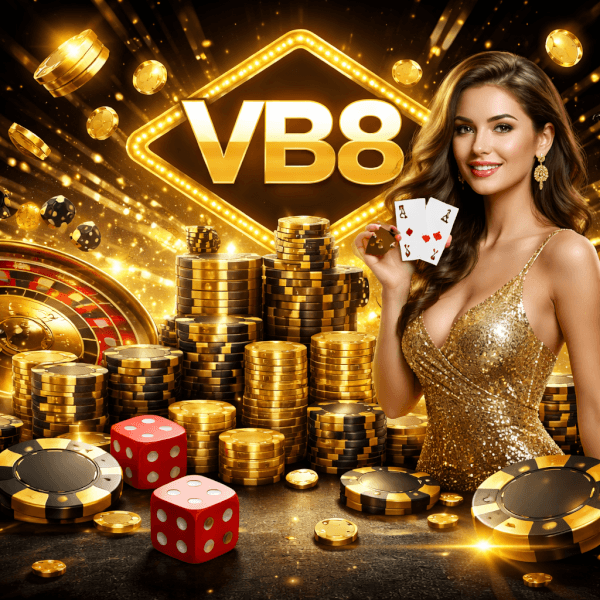 VB8 casino lobby showing popular reels, table games, and instant play entertainment